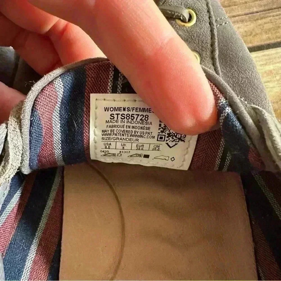 Sperry Women’s Vulcanized Anchor Plushwave Suede Gray Shoes Sz 8.5 - Picture 6 of 9